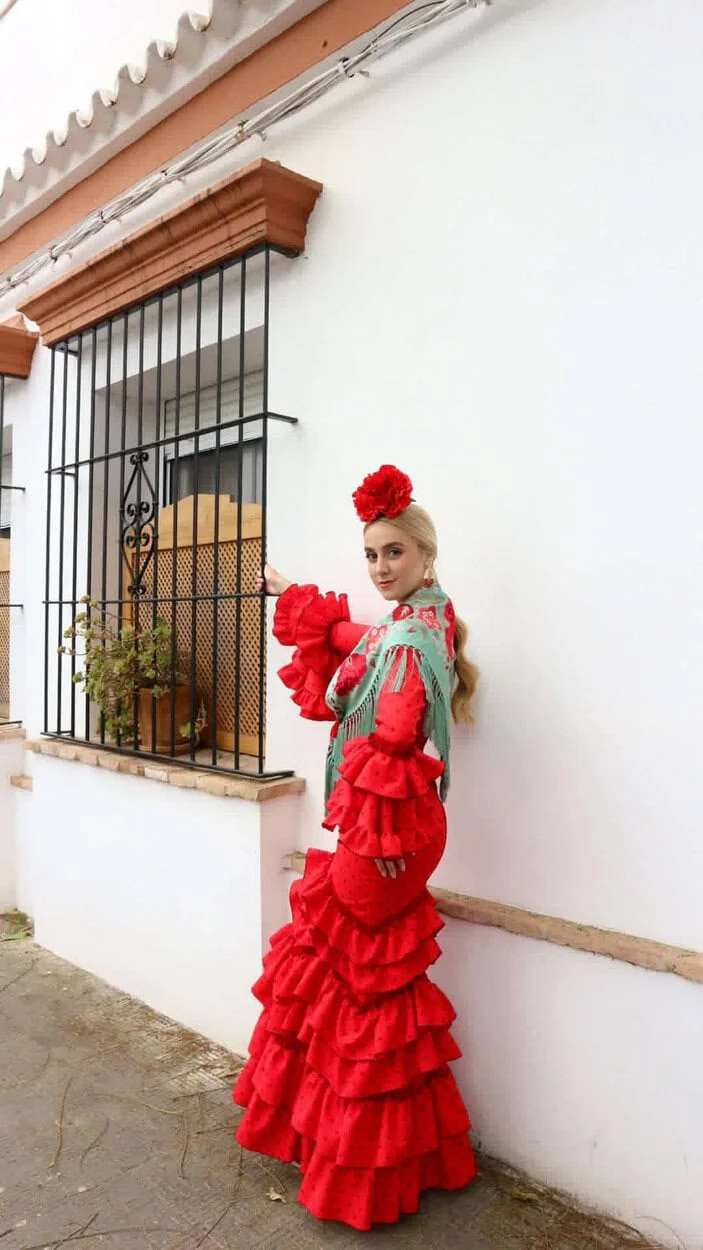 LBF Traje flamenca Teresa Especial. Talla 34 a 60