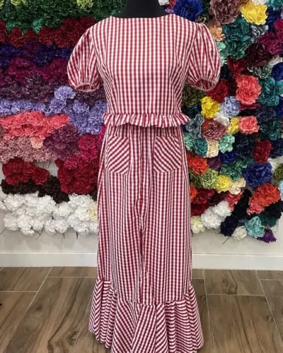 LBF Conjunto Camisa y Falda de flamenca. Talla única