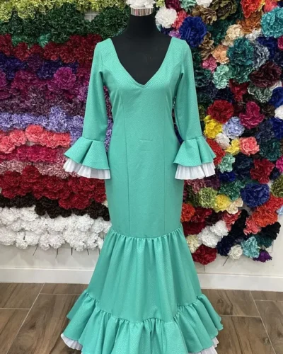 LBF Traje de flamenca Carmen jacquar. Talla 40