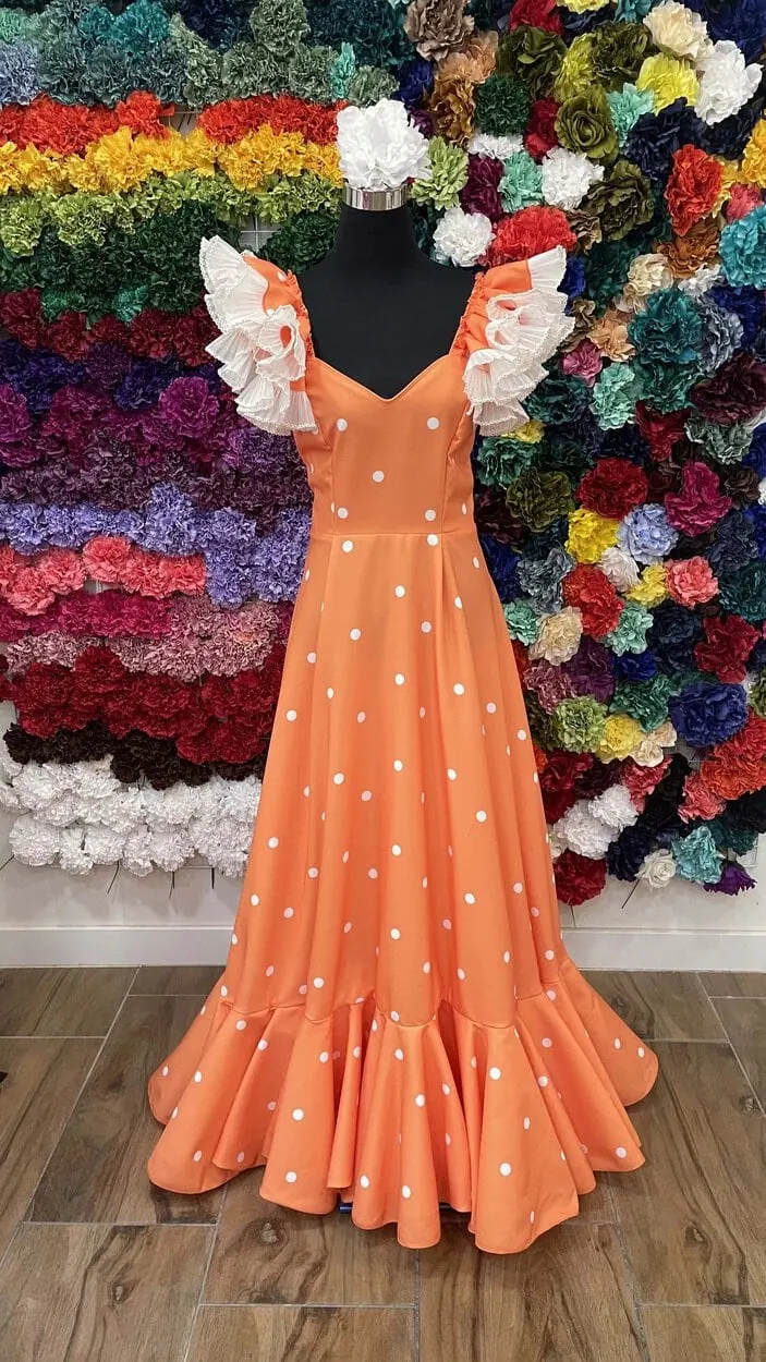 LBF Traje flamenca Tulipán strech. Talla 40 - Imagen 2