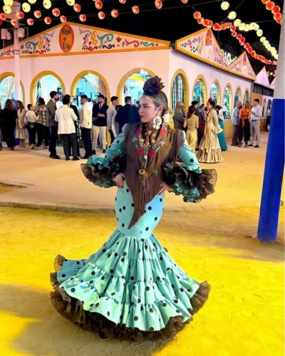 LBF Traje flamenca Eva Pomposo. Talla 34 a 60