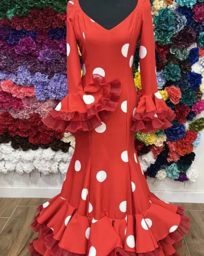 LBF Traje flamenca Betalengua Lycra bioelastica. Talla 38
