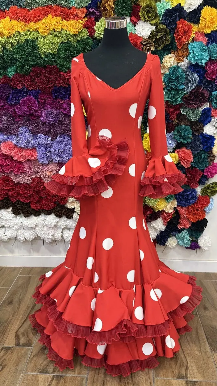 LBF Traje flamenca Betalengua Lycra bioelastica. Talla 38