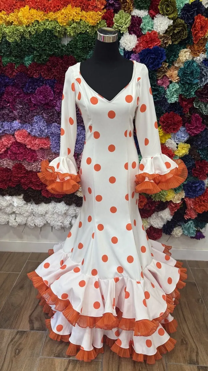 LBF Traje flamenca Candela Lycra Bioelastica. Talla 40