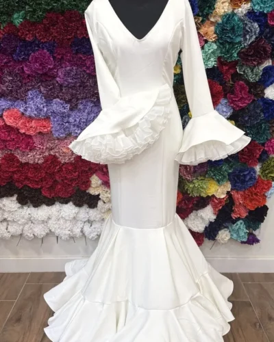 LBF Traje flamenca Carmen Lycra bioelastica. Talla 38