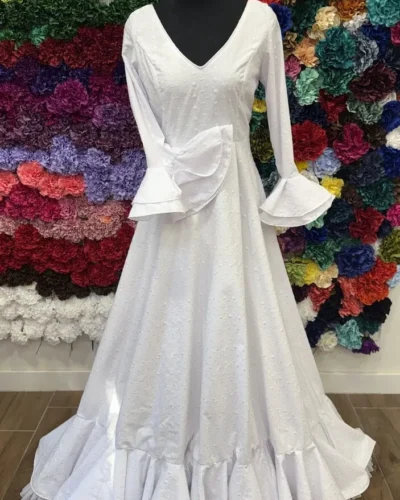 LBF Traje flamenca Lidia Perforada. Talla 42 y 44