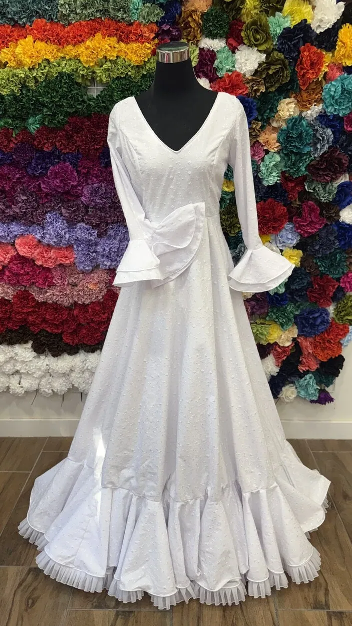 LBF Traje flamenca Lidia Perforada. Talla 42 y 44