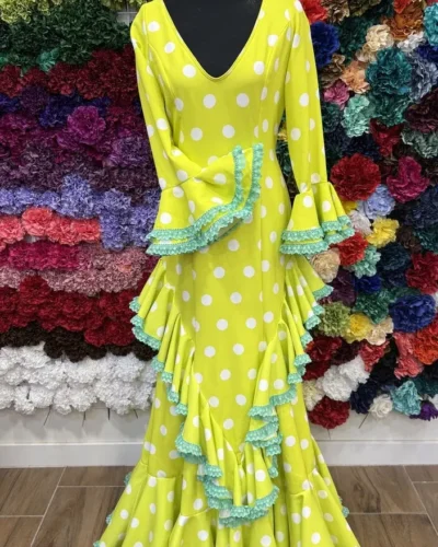 LBF Traje flamenca Cataleya lycra bioelastica.  Talla 40