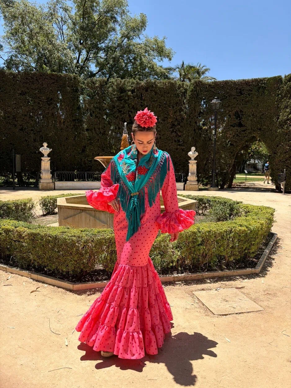 LBF Traje flamenca Eva strech. Talla 36 a 46 - Imagen 2