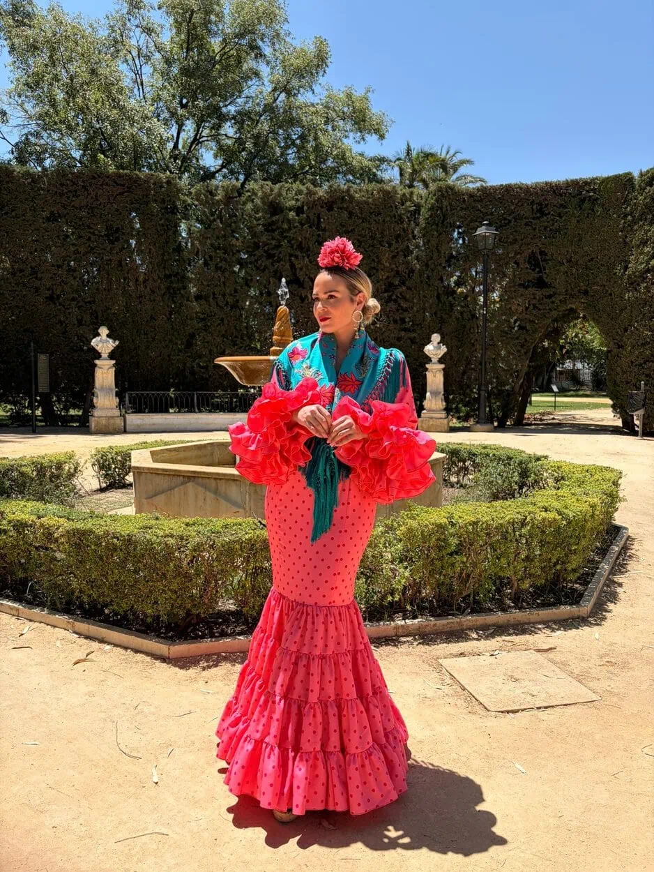 LBF Traje flamenca Eva strech. Talla 36 a 46 - Imagen 3