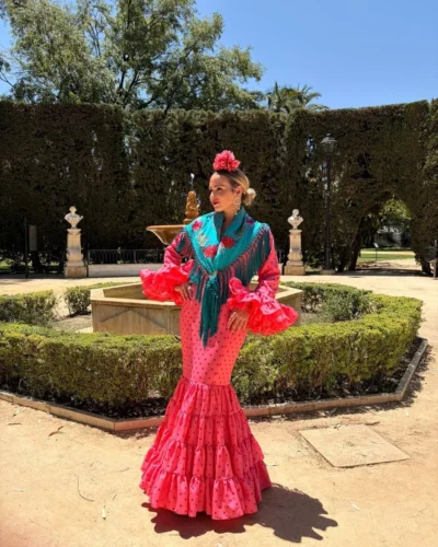 LBF Traje flamenca Eva strech. Talla 36 a 46