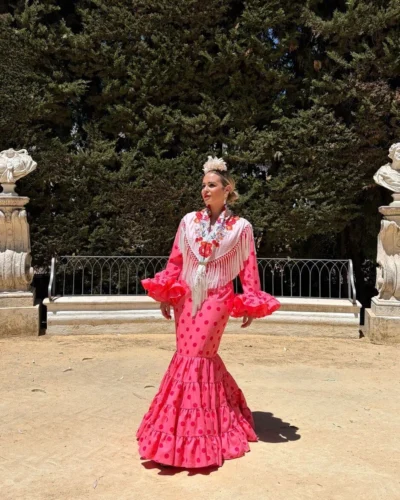 LBF Traje flamenca Eva strech. Talla 36 a 46