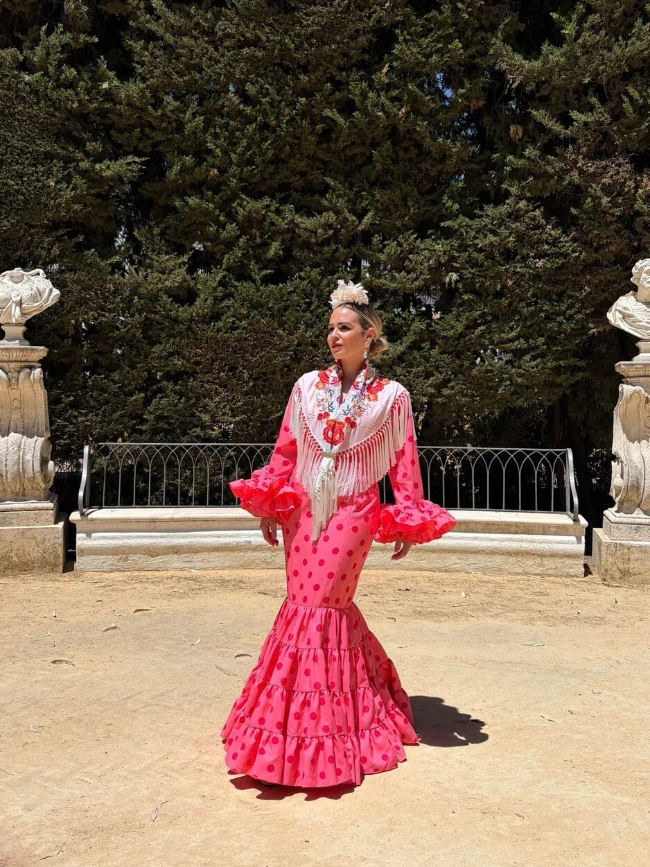 LBF Traje flamenca Eva strech. Talla 36 a 46
