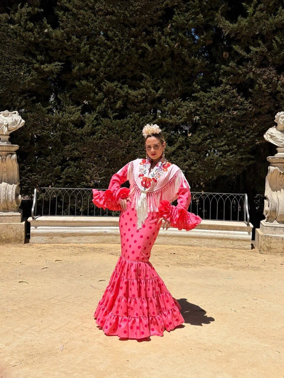 LBF Traje flamenca Eva strech. Talla 36 a 46 - Imagen 2