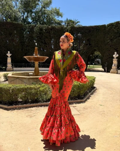 LBF Traje flamenca Irene strech. Talla 36 a 46