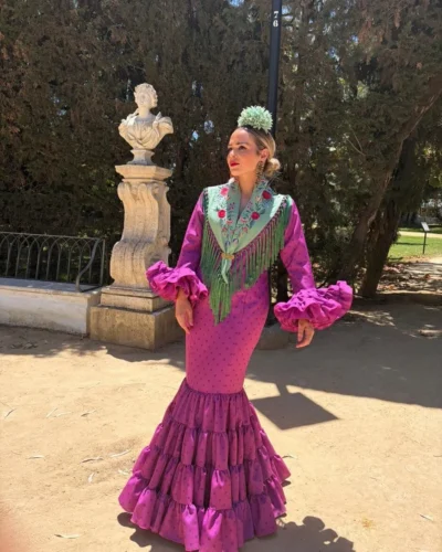 LBF Traje flamenca Eva strech. Talla 36 a 46