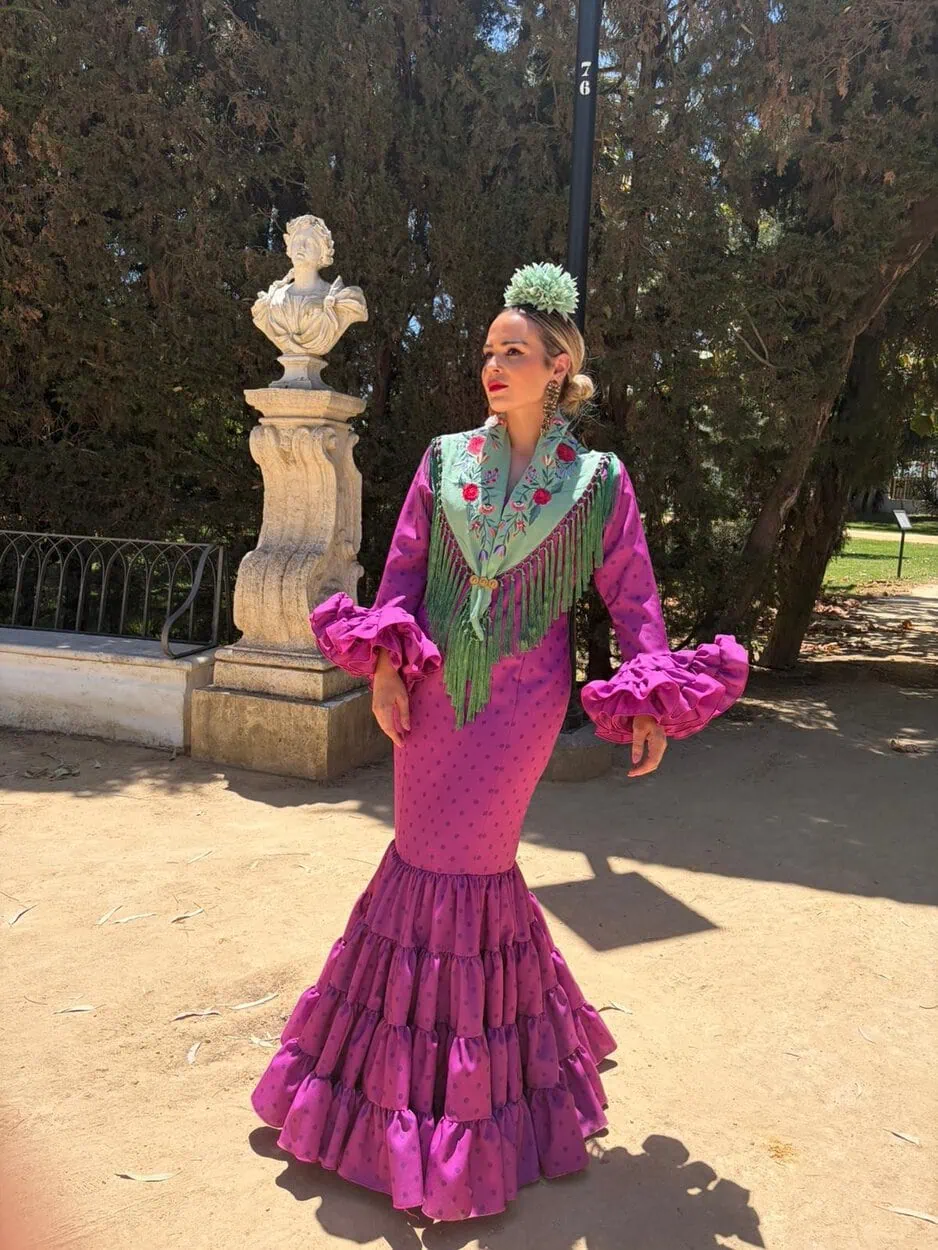 LBF Traje flamenca Eva strech. Talla 36 a 46