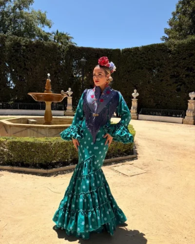LBF Traje flamenca Irene strech. Talla 36 a 46