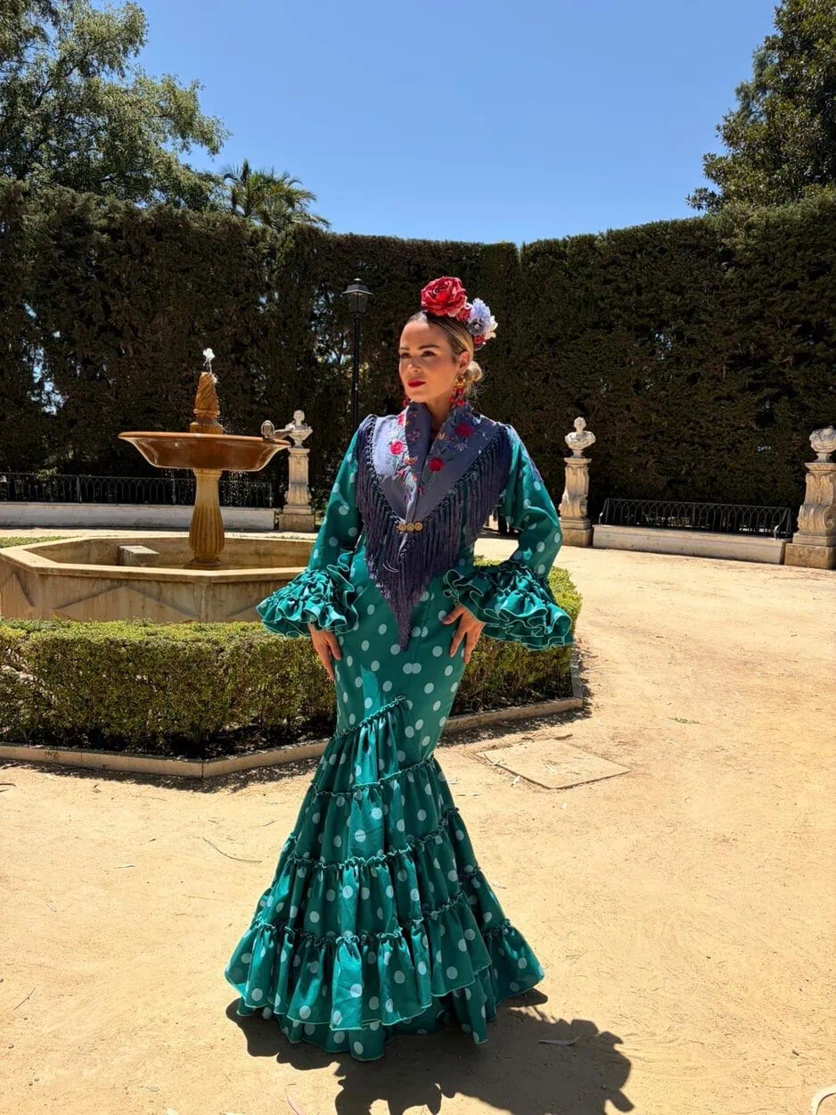 LBF Traje flamenca Irene strech. Talla 36 a 46