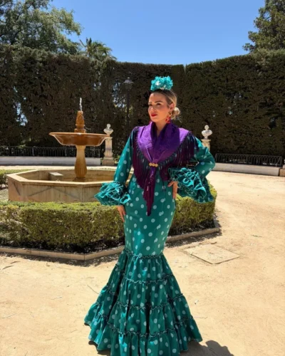 LBF Traje flamenca Eva strech. Talla 36 a 46