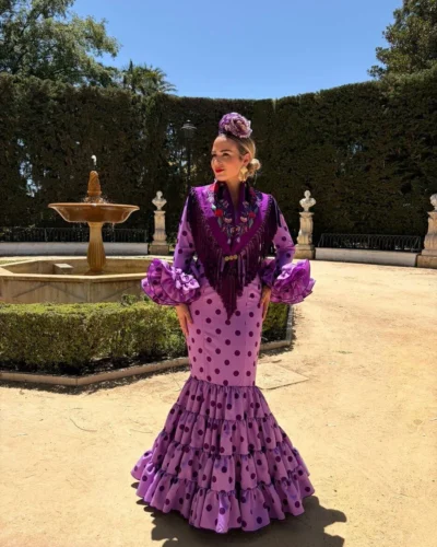 LBF Traje flamenca Eva strech. Talla 36 a 46