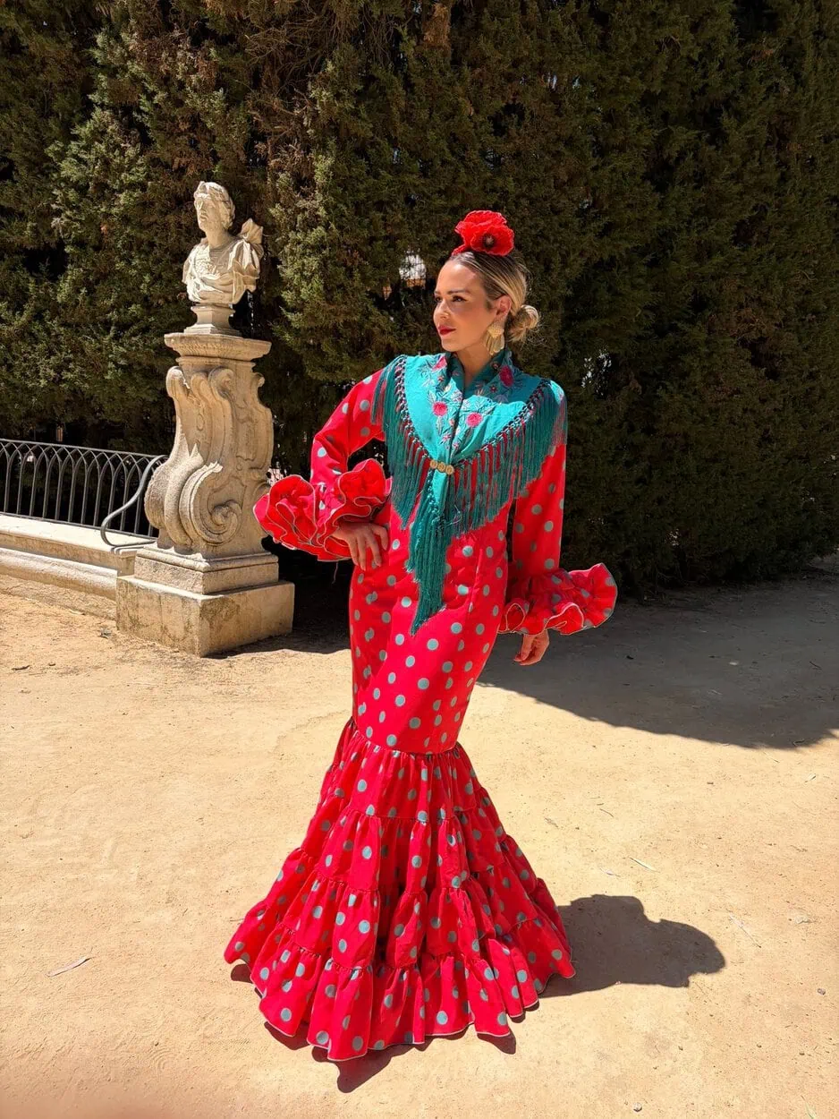 LBF Traje flamenca Eva strech. Talla 36 a 46 - Imagen 2