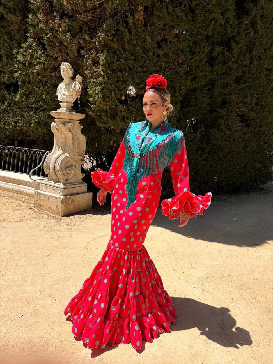 LBF Traje flamenca Eva strech. Talla 36 a 46