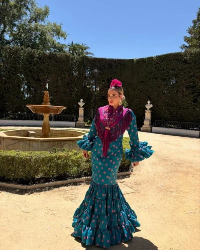 LBF Traje flamenca Eva strech. Talla 36 a 46