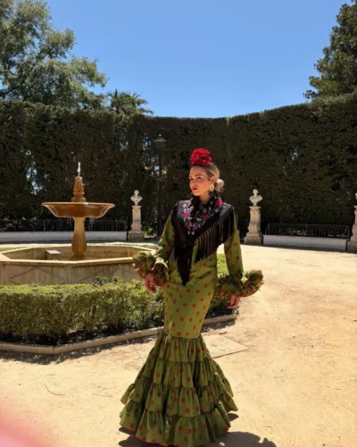 LBF Traje flamenca Eva strech. Talla 36 a 46