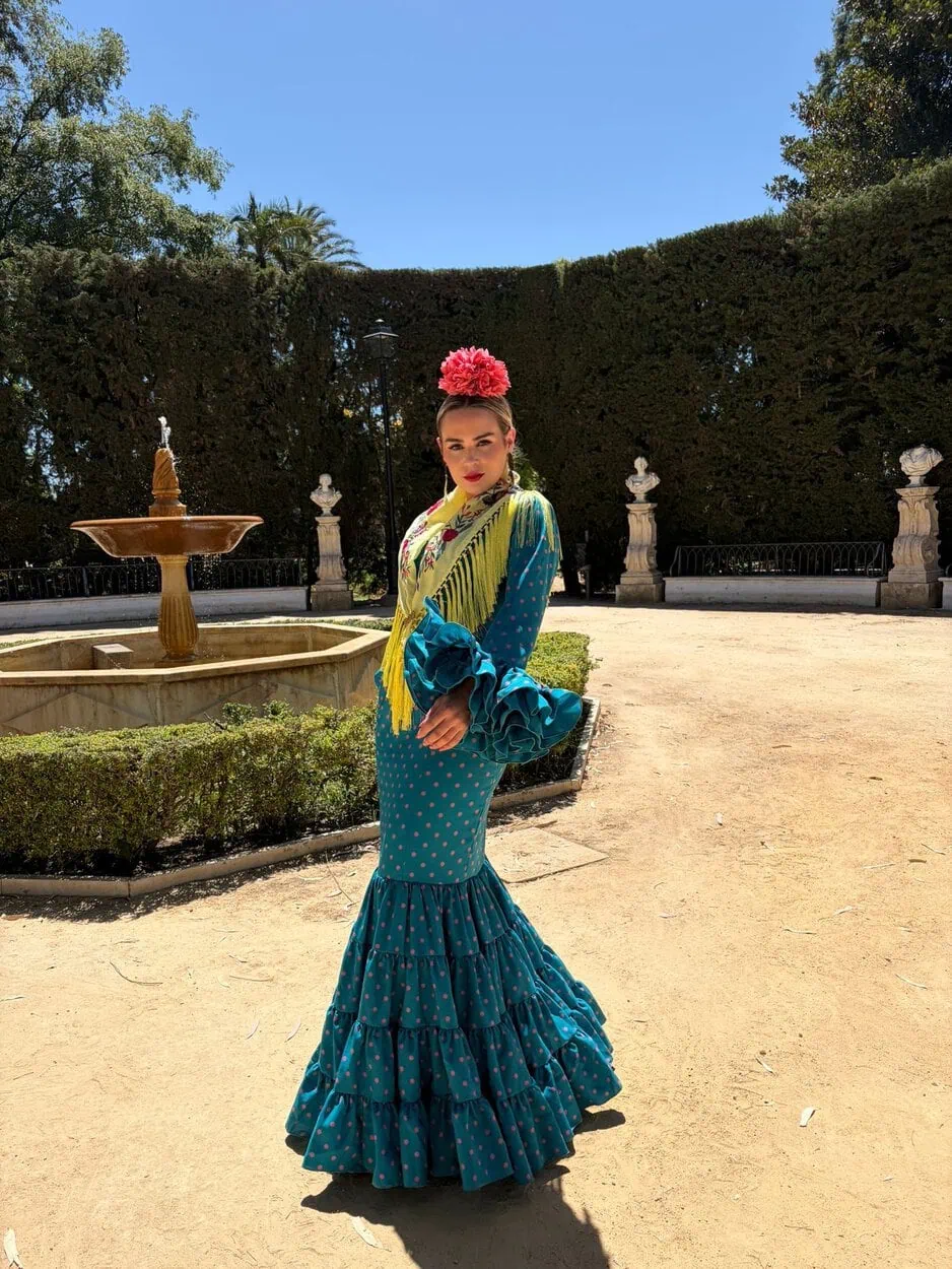 LBF Traje flamenca Eva strech. Talla 36 a 46 - Imagen 2