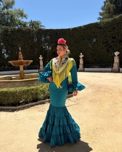 LBF Traje flamenca Eva strech. Talla 36 a 46