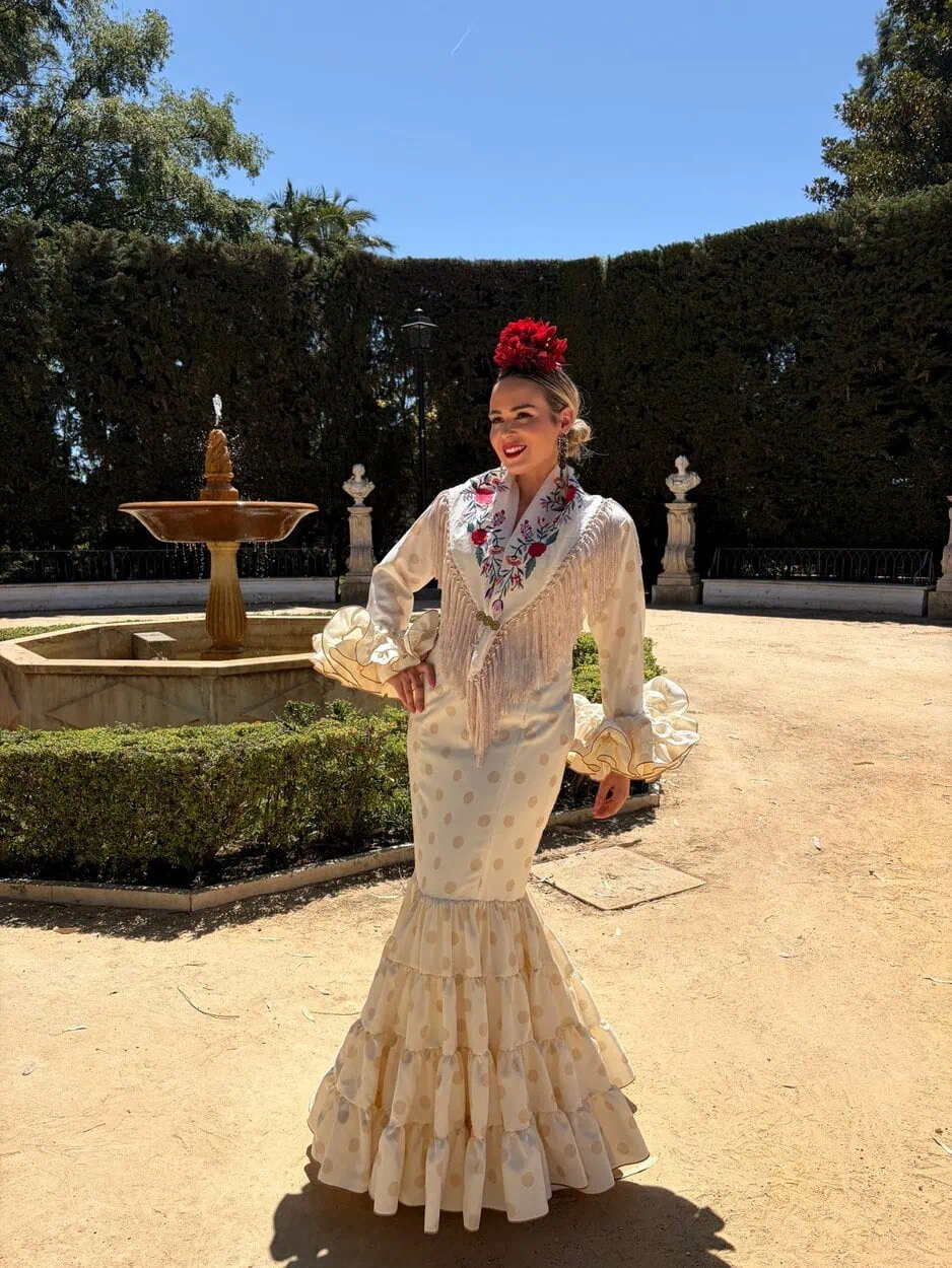 LBF Traje flamenca Eva strech. Talla 36 a 46