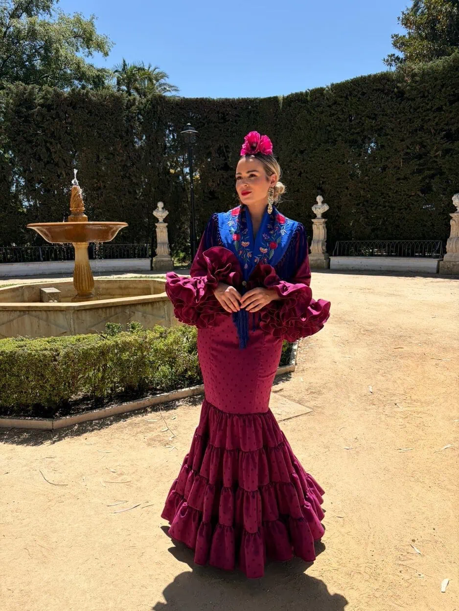 LBF Traje flamenca Eva strech. Talla 36 a 46 - Imagen 2