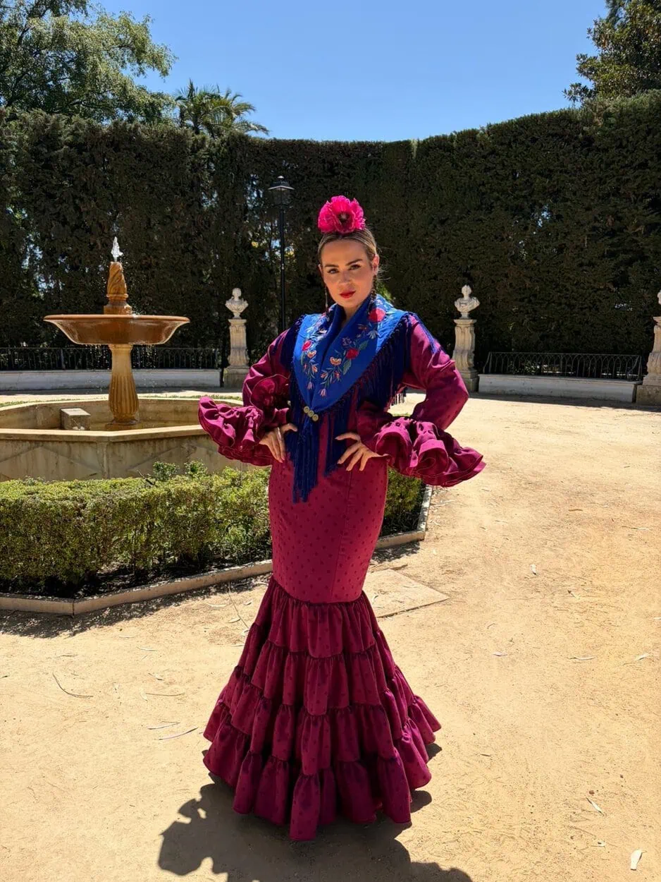 LBF Traje flamenca Eva strech. Talla 36 a 46