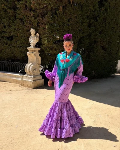 LBF Traje flamenca Eva strech. Talla 36 a 46