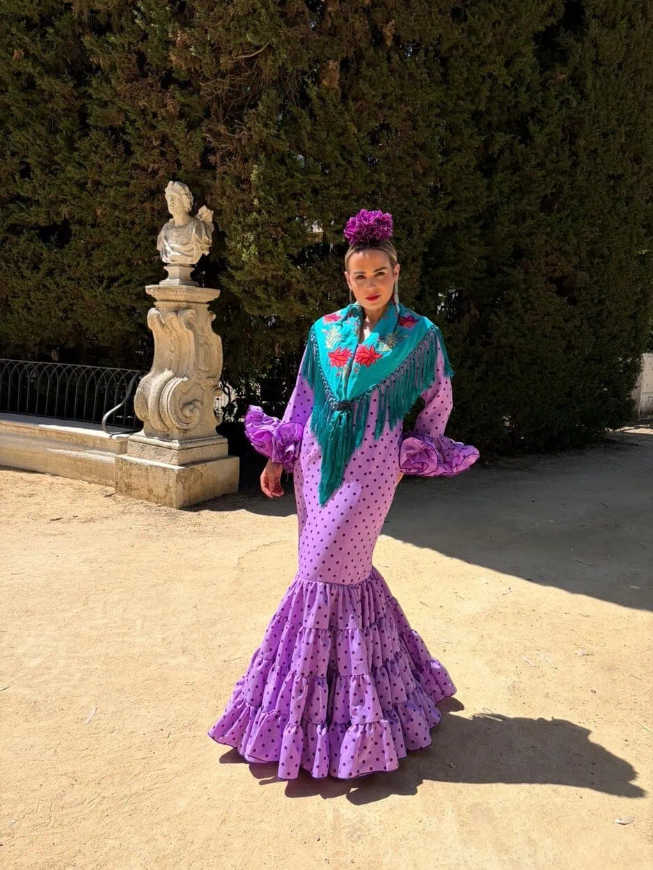 LBF Traje flamenca Eva strech. Talla 36 a 46