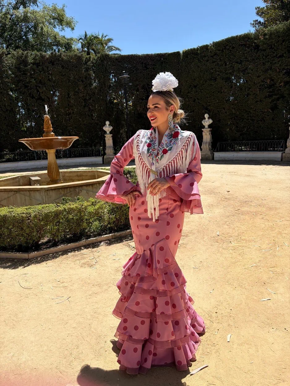 LBF Traje flamenca Sevilla especial Strech. Talla 36 a 46 - Imagen 2