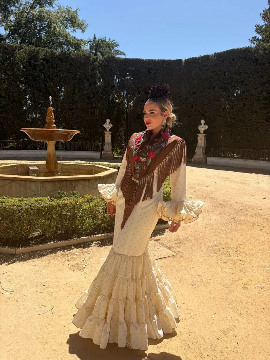 LBF Traje flamenca Eva strech. Talla 36 a 46 - Imagen 2