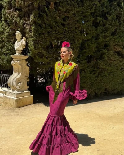LBF Traje flamenca Eva strech. Talla 36 a 46