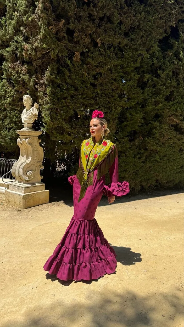 LBF Traje flamenca Eva strech. Talla 36 a 46
