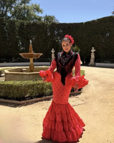 LBF Traje flamenca Eva strech. Talla 36 a 46
