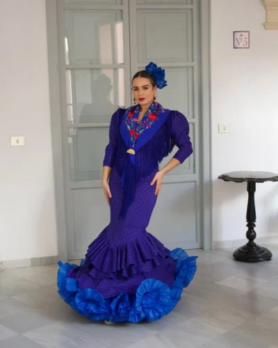 LBF Traje de flamenca  Mamen jacquar. Talla 40