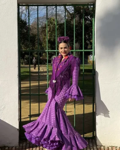 LBF Traje flamenca Jacarando jacquar. Talla 40