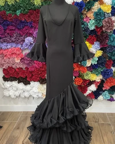 LBF Traje de flamenca Jara Lycra Bioelastica. Talla 54