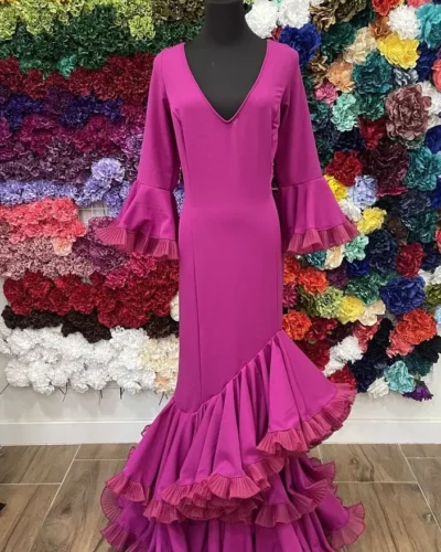 LBF Traje de flamenca Jara Lycra Bioelastica. Talla 48,52 y 54