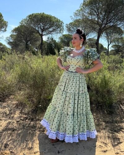 LBF Traje flamenca Buganvilla. Talla 34 a 60
