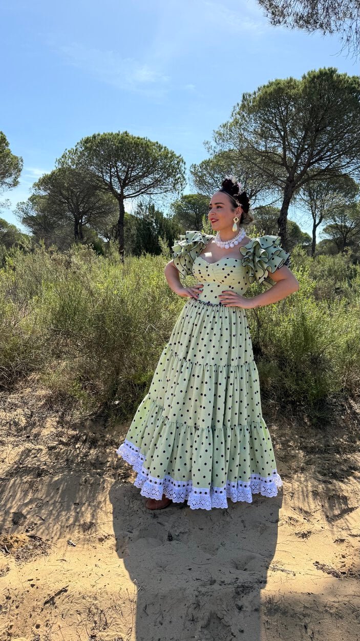 LBF Traje flamenca Buganvilla. Talla 34 a 60