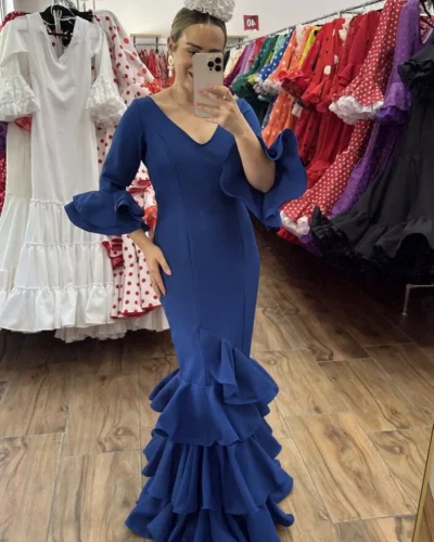 LBF Traje de flamenca Sevilla. Talla 34 A 46 varios colores