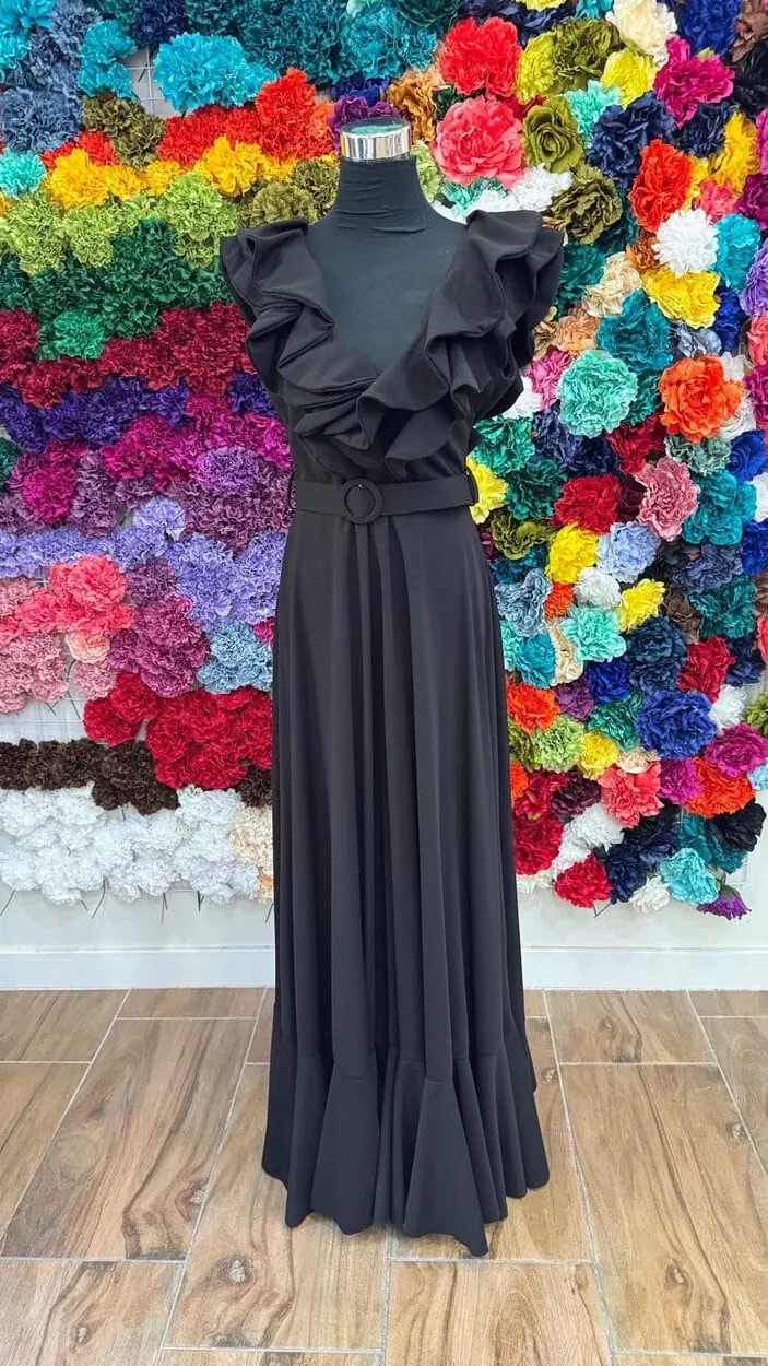 LBF Traje de flamenca bata lycra. Tallas única