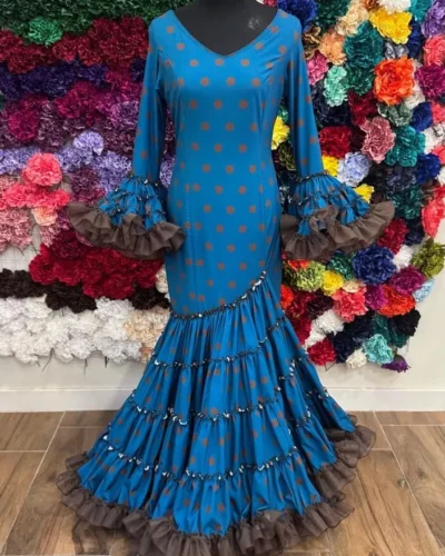 LBF Traje de flamenca Andrea lycra bioelastica. Talla 42